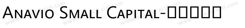 Anavio Small Capital字体转换